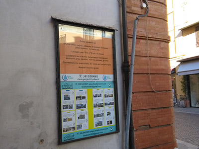 La nostra vetrina in Via M.Bufalini angolo Corso Garibaldi